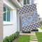 Gingham & Elephants House Flags - Double Sided - LIFESTYLE