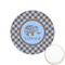 Gingham & Elephants Printed Cookie Topper - 1.25" (Personalized)
