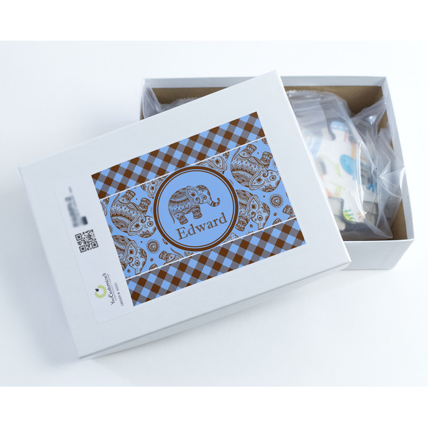 Gingham & Elephants Jigsaw Puzzle 30 Piece - Box