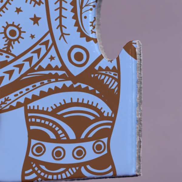 Gingham & Elephants Jigsaw Puzzle 30 Piece  - Close Up