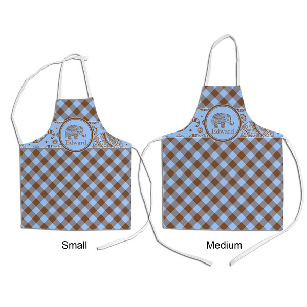 Gingham & Elephants Kid's Aprons - Comparison