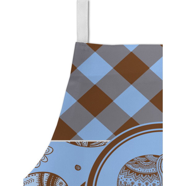 Gingham & Elephants Kid's Aprons - Detail
