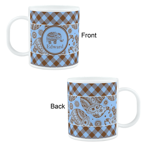 Gingham & Elephants Kid's Mug - Apvl