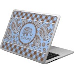 Gingham & Elephants Laptop Skin - Custom Sized (Personalized)