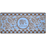 Gingham & Elephants Gaming Mouse Pad (Personalized)