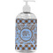 Gingham & Elephants Plastic Soap / Lotion Dispenser (16 oz - Large - White) (Personalized)