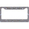 Gingham & Elephants License Plate Frame - Style B (Personalized)