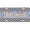 Gingham & Elephants Front License Plate (Personalized)
