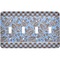 Gingham & Elephants Light Switch Cover (4 Toggle Plate)