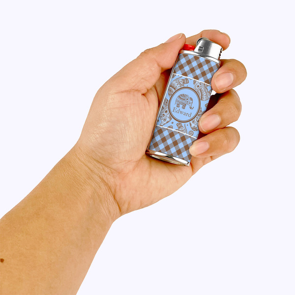 Gingham & Elephants Lighter Case - LIFESTYLE
