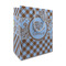 Gingham & Elephants Medium Gift Bag (Personalized)