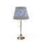 Gingham & Elephants Poly Film Empire Lampshade - On Stand