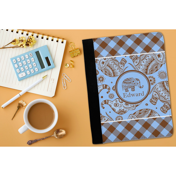 Gingham & Elephants Medium Padfolio - LIFESTYLE (adult)