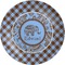 Gingham & Elephants Melamine Plate (Personalized)