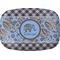 Gingham & Elephants Melamine Platter (Personalized)