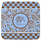 Gingham & Elephants Memory Foam Bath Mat - 48"x48" (Personalized)