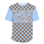 Gingham & Elephants Men's Crew T-Shirt