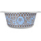 Gingham & Elephants Stainless Steel Dog Bowl - Large (Personalized)