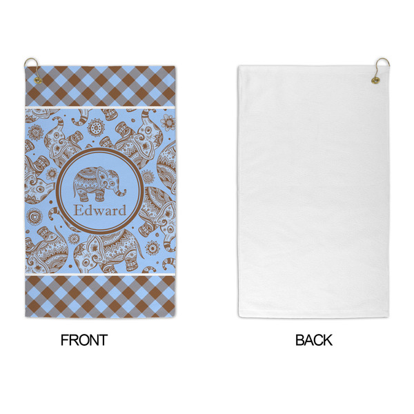 Gingham & Elephants Microfiber Golf Towels - APPROVAL