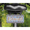 Gingham & Elephants Mini License Plate on Bicycle - LIFESTYLE Two holes