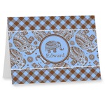 Gingham & Elephants Note cards (Personalized)