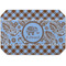 Gingham & Elephants Octagon Placemat - Single front