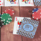 Gingham & Elephants On Table with Poker Chips