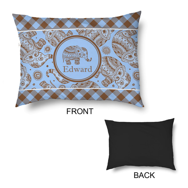 Gingham & Elephants Outdoor Dog Beds - Medium - APPROVAL