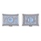 Gingham & Elephants  Outdoor Rectangular Throw Pillow (Front and Back)