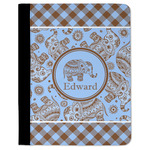 Gingham & Elephants Padfolio Clipboard (Personalized)