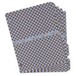 Gingham & Elephants Binder Tab Divider Set (Personalized)