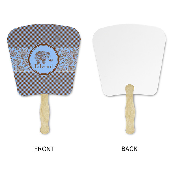 Gingham & Elephants Paper Fans - Approval