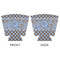 Gingham & Elephants Party Cup Sleeves - with bottom - APPROVAL