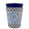 Gingham & Elephants Party Cup Sleeves - without bottom - FRONT (on cup)