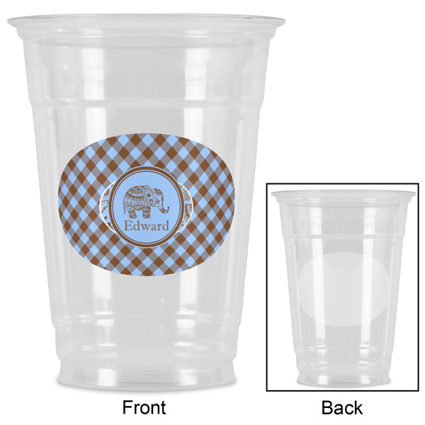 Gingham & Elephants Party Cups - 16oz - Approval