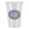 Gingham & Elephants Party Cups - 16oz - Front/Main