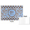 Gingham & Elephants Disposable Paper Placemat - Front & Back