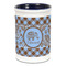 Gingham & Elephants Ceramic Pencil Holders - Blue
