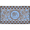 Gingham & Elephants Door Mat - 60"x36" (Personalized)