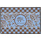 Gingham & Elephants Personalized Door Mat - 36x24 (APPROVAL)