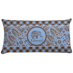 Gingham & Elephants Pillow Case (Personalized)