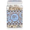 Gingham & Elephants Dog Treat Jar (Personalized)