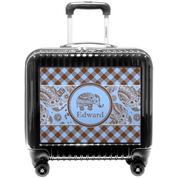 Gingham & Elephants Pilot / Flight Suitcase (Personalized)