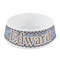 Gingham & Elephants Plastic Dog Bowl - Small (Personalized)