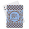 Gingham & Elephants Playing Cards - Front View