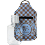 Gingham & Elephants Hand Sanitizer & Keychain Holder - Small (Personalized)