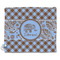 Gingham & Elephants Security Blanket - Front View