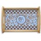Gingham & Elephants Serving Tray Wood Small - Main