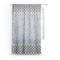 Gingham & Elephants Sheer Curtain With Window and Rod