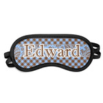 Gingham & Elephants Sleeping Eye Mask (Personalized)